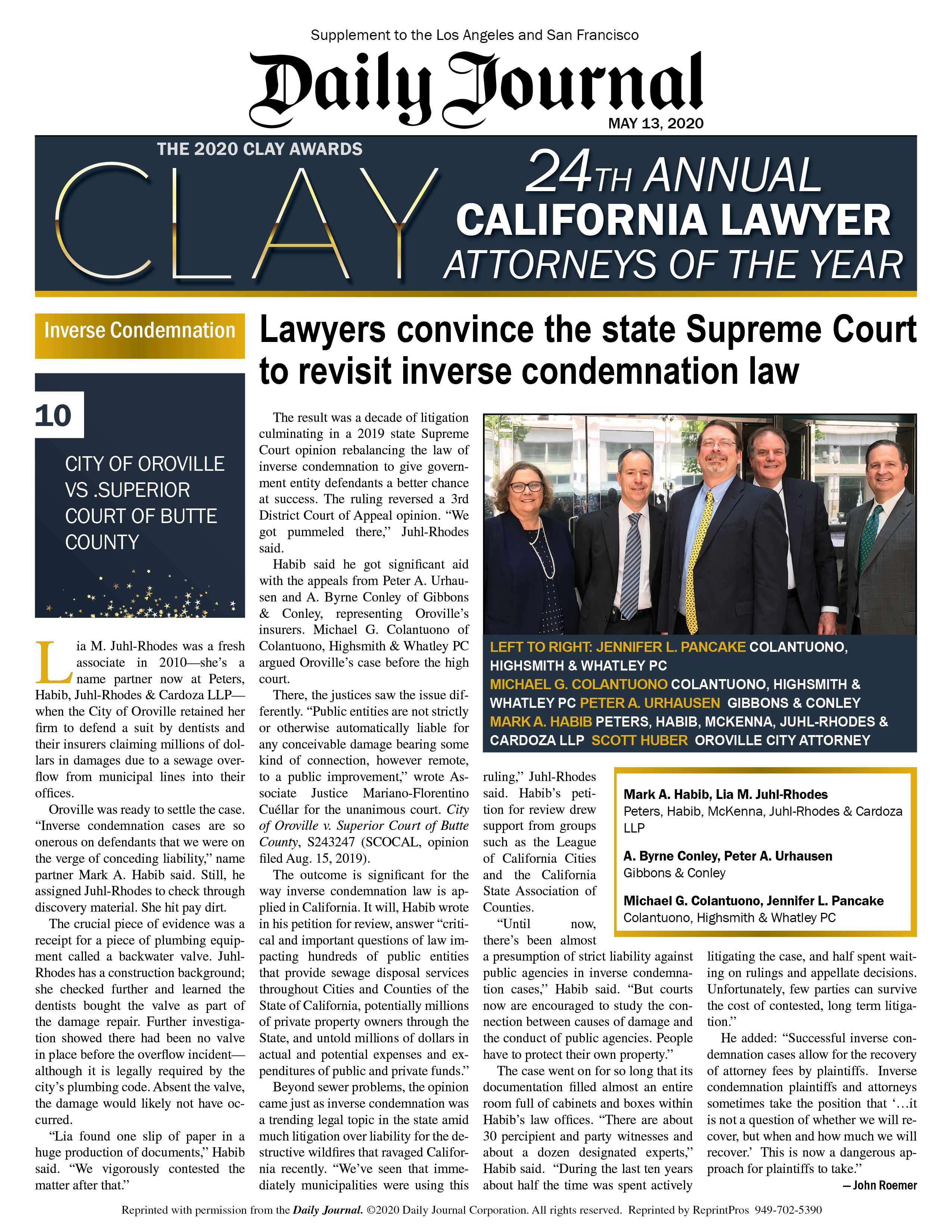 24th Annual California Lawyer Attorneys of the Year
